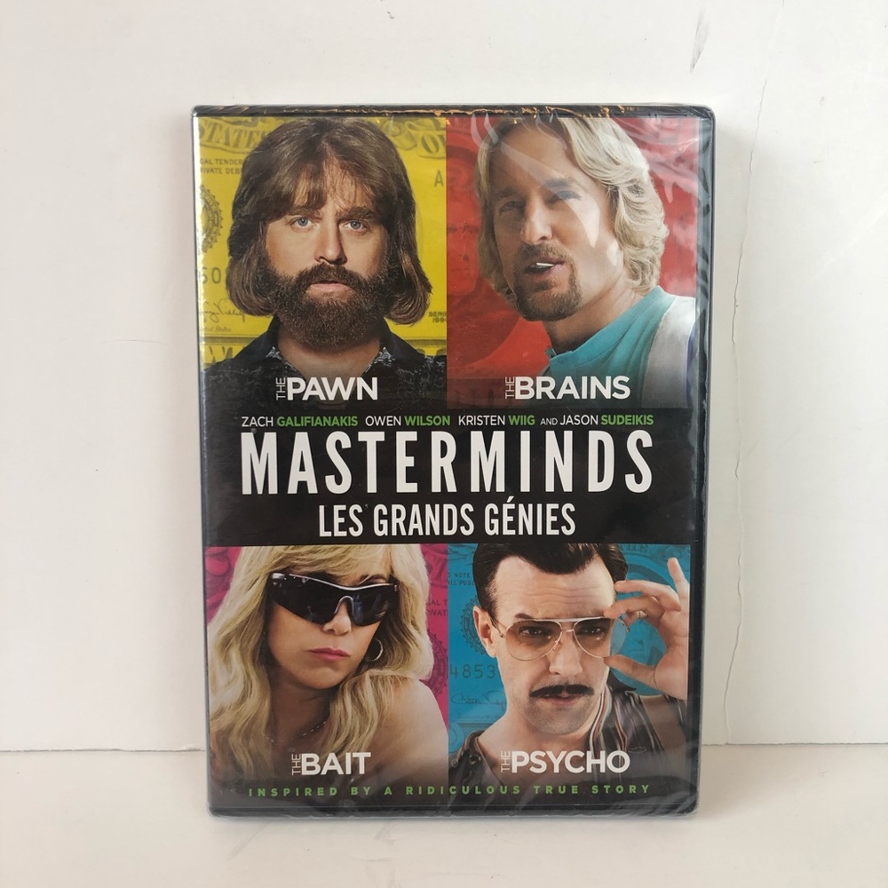 Masterminds DVD 2017 Brand New Sealed